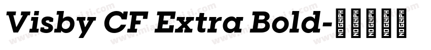 Visby CF Extra Bold字体转换